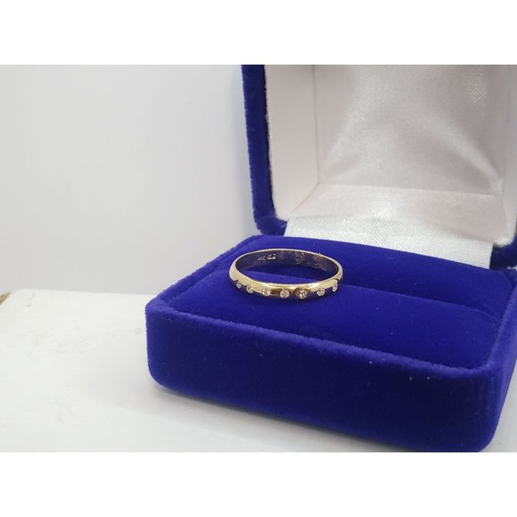 14K REAL GOLD Ladies Band Ring 6.5 - Picture 6 of 10